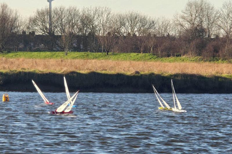 DF95 Winter Series event 1 at East Kent Radio Sailing Club photo copyright Peter Jackson taken at East Kent Radio Sailing Club and featuring the DF95 class