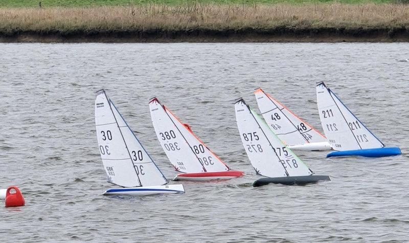 Five seconds to the start - DF95 Winter Series event 5 at East Kent RSC - photo © Peter Jackson