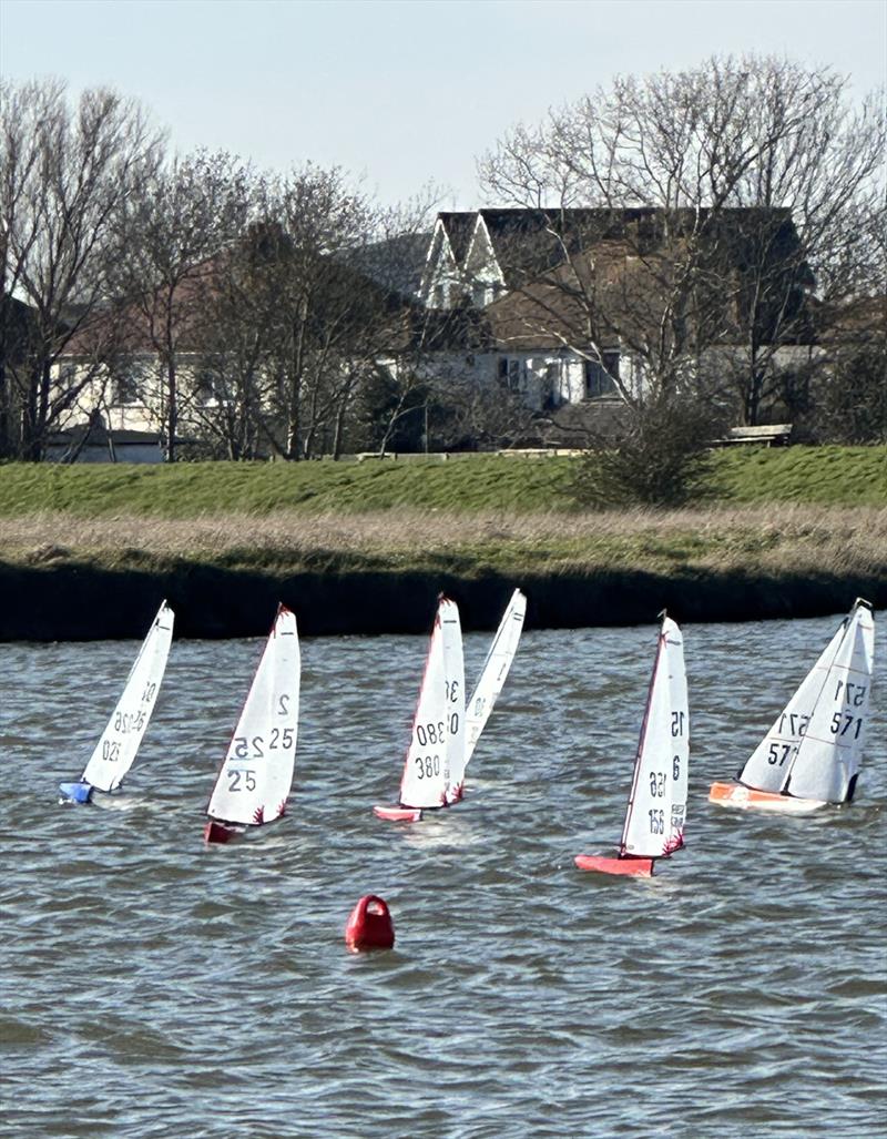 DF95 Winter Series event 7 at East Kent RSC photo copyright Peter Jackson taken at East Kent Radio Sailing Club and featuring the DF95 class