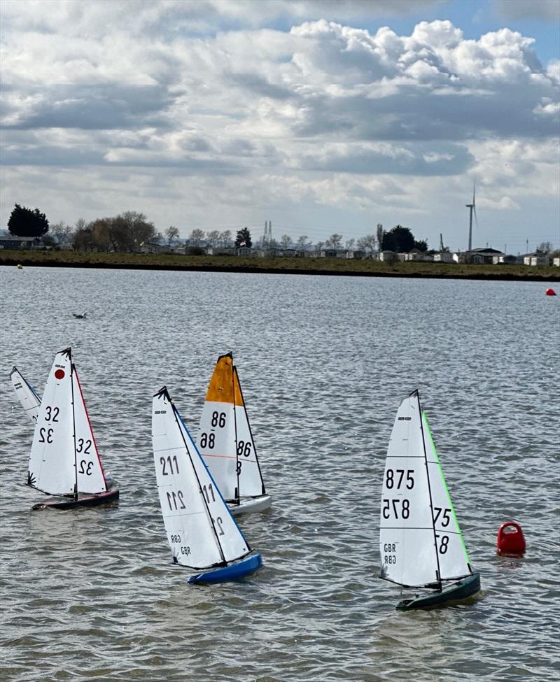 DF95 Winter Series event 8 at East Kent RSC photo copyright Peter Jackson taken at East Kent Radio Sailing Club and featuring the DF95 class