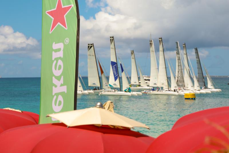 Beachgoers in Grand Case were treated to an amazing show as the Regatta hosted its first beach-stadium race event with the Diam 24 fleet in the 2025 St. Maarten Heineken Regatta - photo © Digital Island