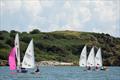 Fast handicap winner Toby Iglehart leads the ILCA4 fleet and the RS200 of Tamsin Wallace and Mollie Keiley - Solway Yacht Club's Cadet Week © Finlay Train