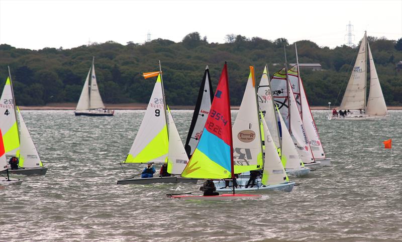 Despite the conditions, the starts were hotly contested, often with real competitive flair during the Netley Open Youth Regatta - photo © Ian Parry