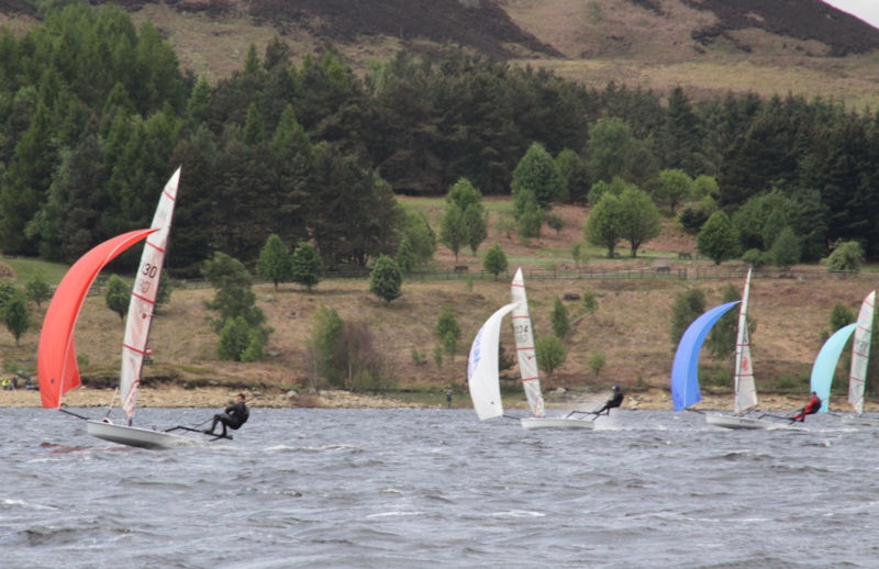 High performance dinghy open at Derwent Reservoir photo copyright Alastair Conn taken at Derwent Reservoir Sailing Club and featuring the Dinghy class