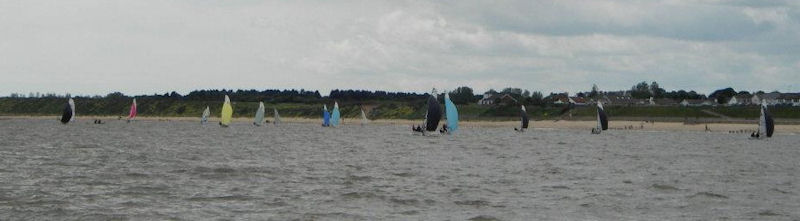 Great Yarmouth & Gorleston SC Beach Regatta photo copyright David Houghton taken at Great Yarmouth & Gorleston Sailing Club and featuring the Dinghy class