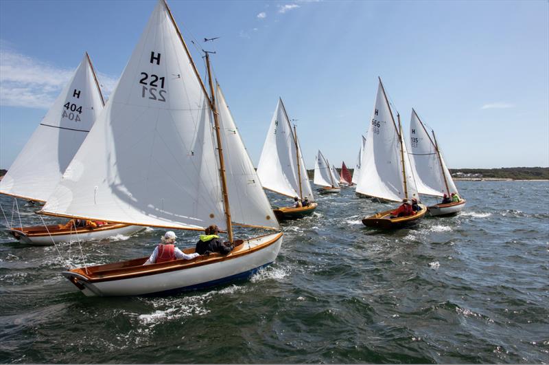 Herreshoff H-12½ Class racing action photo copyright the Edgartown Yacht Club taken at Edgartown Yacht Club and featuring the Dinghy class