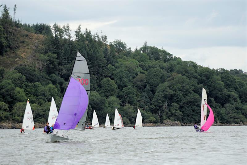 Katie Harris and Sally Mackay leading in their RS200 took line honours in several races - Solway Yacht Club's Cadet Week - photo © Finlay Train