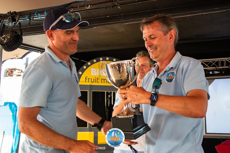 Outstanding Contribution award, presented by Ian Elliot to Roger Hakes - Parkstone Youth Week photo copyright James Harle taken at Parkstone Yacht Club and featuring the Dinghy class