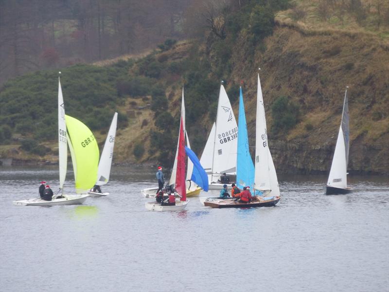 Dovestone Sailing Club Christmas Plate 2024 photo copyright Nik Lever taken at Dovestone Sailing Club and featuring the Dinghy class