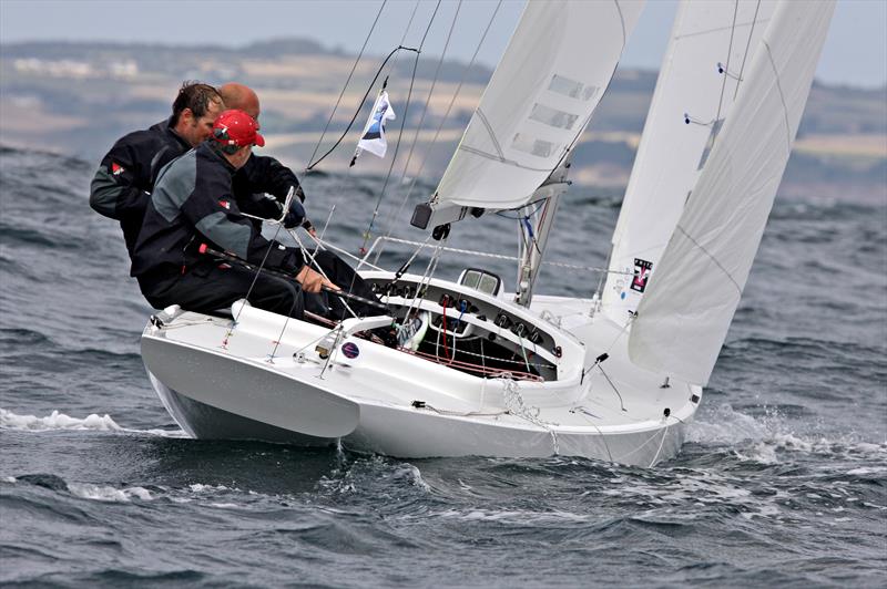 Gazprom International Dragon Gold Cup at Douarnenez day 6 photo copyright Jacques Vapillon / www.vapillon.com taken at Société des régates de Douarnenez and featuring the Dragon class