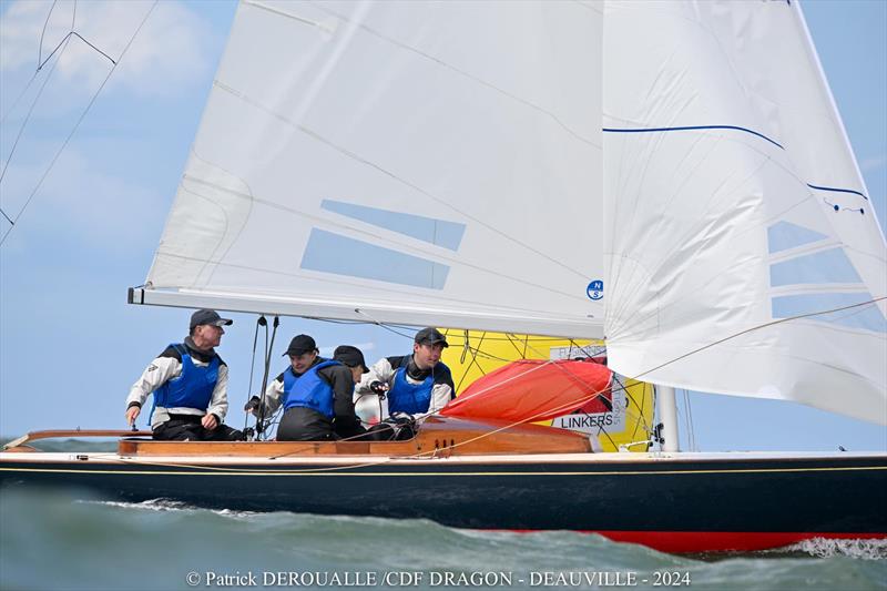 Bluebottle wins the Linkers French Dragon National Championship in Deauville photo copyright Patrick Deroualle, Deauville 2024 taken at Deauville Yacht Club and featuring the Dragon class