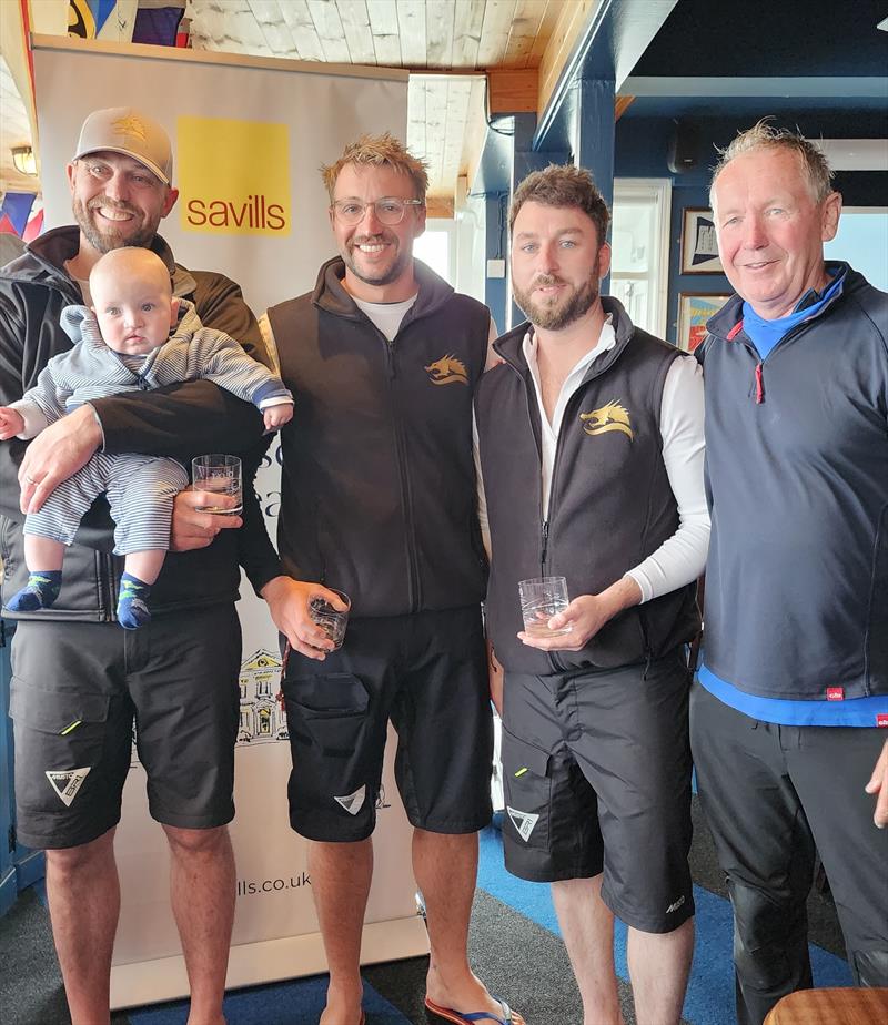 76th Edinburgh Cup 2024 Day 3: The Knucker Team photo copyright Emma York taken at South Caernarvonshire Yacht Club and featuring the Dragon class