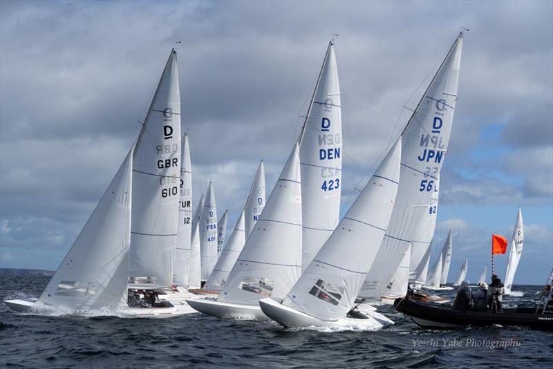 The start of race four on Kinsale Dragon Gold Cup 2024 Day 4 photo copyright Yoichi Yabe Photography taken at Kinsale Yacht Club and featuring the Dragon class