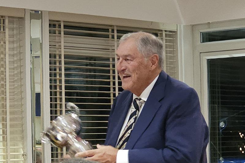 Richard Matthews reciving the Star Trophy - EAORA End of Season Prizegiving and AGM photo copyright Jason Payne taken at West Mersea Yacht Club and featuring the EAORA class