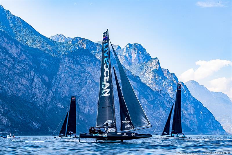 The Live Ocean ETF26 team competing at Lake Garda - Day 3 of Foiling Week - June 24,  2024 - photo © Georgia Schofield