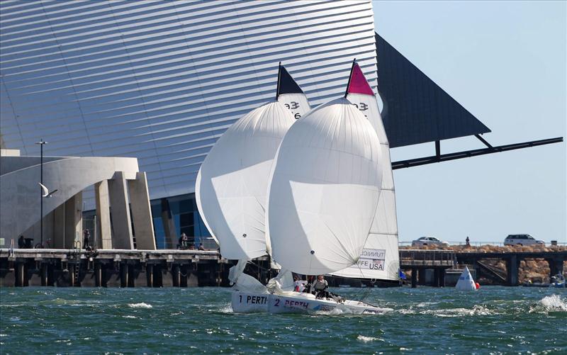 Perth 2011 ISAF Sailing Worlds Women's Match Racing final photo copyright Richard Langdon / Ocean Images taken at  and featuring the Elliott 6m class