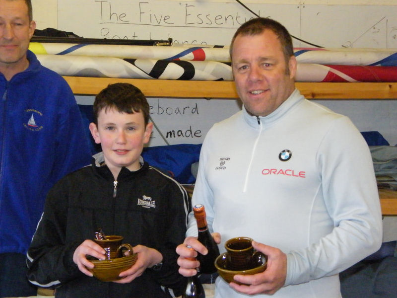  Tony Woods and Charlie win the Enterprise open at Toddbrook photo copyright Steve Blackburn taken at Toddbrook Sailing Club and featuring the Enterprise class