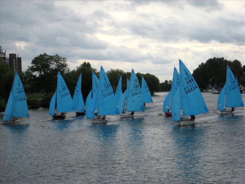 Enterprises at Hampton photo copyright Derek May taken at Hampton Sailing Club and featuring the Enterprise class