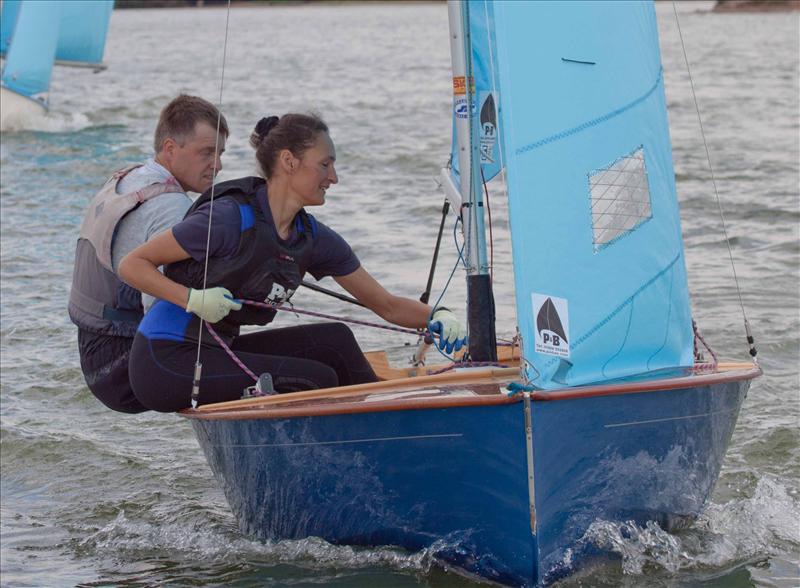 Paul Young and Megan Ward racing in the Double Chine Series photo copyright David Eberlin taken at Notts County Sailing Club and featuring the Enterprise class