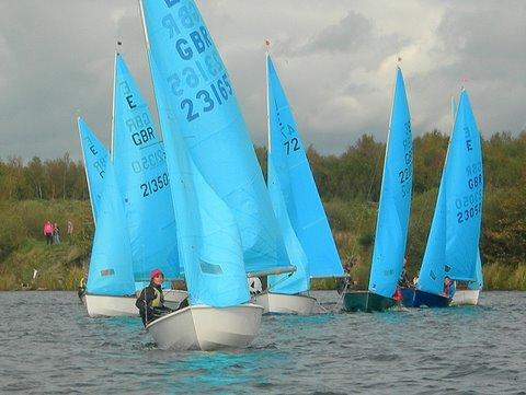 Blue sails grace Wigan SC photo copyright Wigan SC taken at  and featuring the Enterprise class