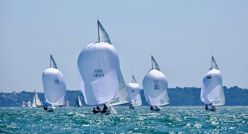 Cowes Week day 3 photo copyright Tom Hicks / www.solentaction.com taken at Cowes Combined Clubs and featuring the Etchells class