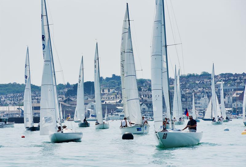 Cowes Week day 6 photo copyright Tom Hicks / www.solentaction.com taken at Cowes Combined Clubs and featuring the Etchells class