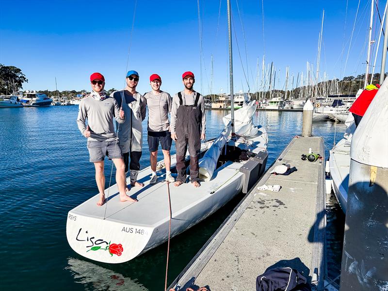 Jack Abbott and his team on board Lisa Rose at the Mick Hole Regatta - which they won overall as a youth team photo copyright Etchells Worlds 2025 taken at Royal Sydney Yacht Squadron and featuring the Etchells class