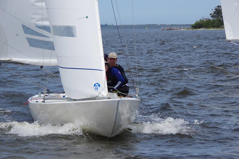 There are a large number of young sailors competing in the regatta, including the crew of Kelpie, a yacht in the Metung Etchells fleet photo copyright Jeanette Severs taken at Metung Yacht Club and featuring the Etchells class