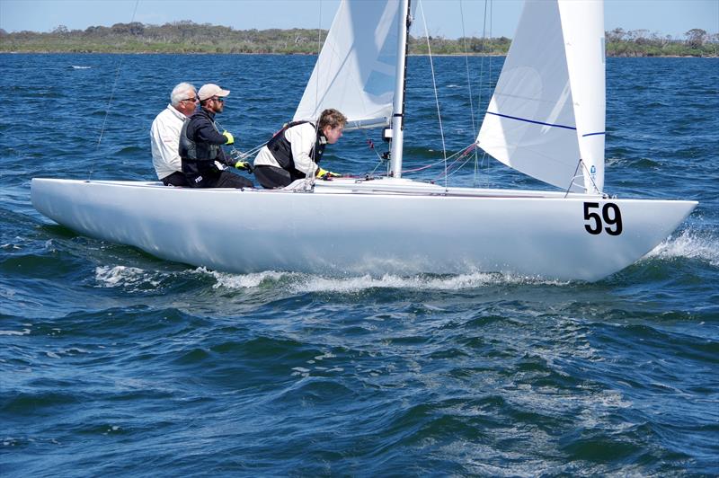 Elusive photo copyright Jeanette Severs taken at Metung Yacht Club and featuring the Etchells class