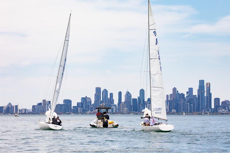 Holding pattern - 2025 Etchells Pre-World Championship - photo © Nic Douglass @sailorgirlHQ