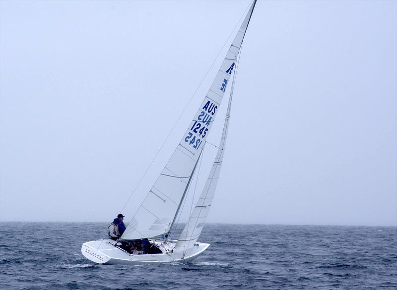 Quandong was helmed by Niesje Hees, with Josh Reid and Cliff Gibson as crew, in the 2025 East Gippsland Etchells Championship photo copyright Jeanette Severs taken at Metung Yacht Club and featuring the Etchells class