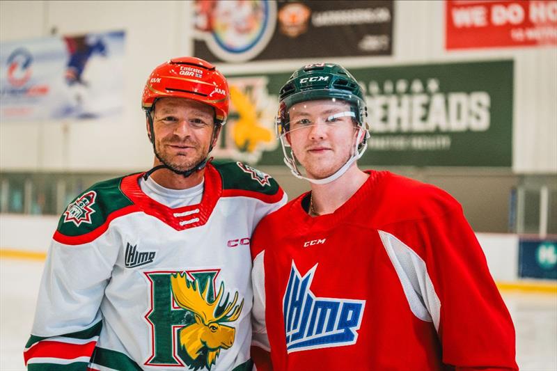 Emirates GBR Grinder Nick Hutton joined the Halifax Mooseheads for a training session - photo © Emirates Great Britain SailGP Team