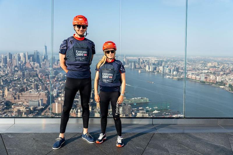 Emirates Great Britain SailGP Team's Giles Scott and Hannah Mills in New York - photo © Emirates Great Britain SailGP Team