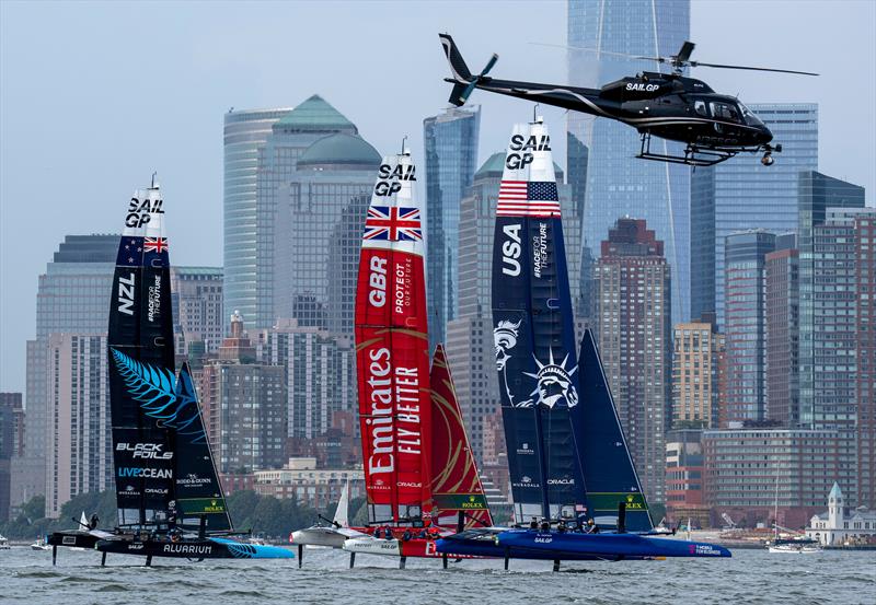 Race Day 1 of the Mubadala New York Sail Grand Prix in New York - photo © Bob Martin for SailGP