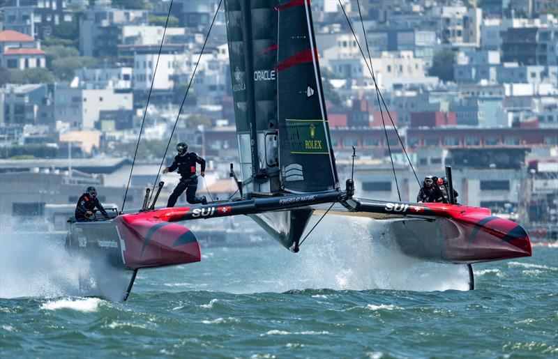 Switzerland SailGP - Practice session - SailGP Season 4 Grand Final - San Francisco, USA - photo © Ricardo Pinto/SailGP