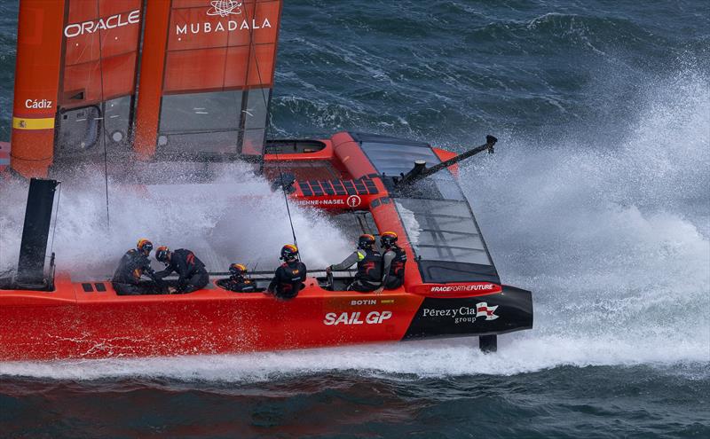 Spain SailGP - Practice session - SailGP Season 4 Grand Final - San Francisco, USA - photo © Jed Jacobsohn/SailGP