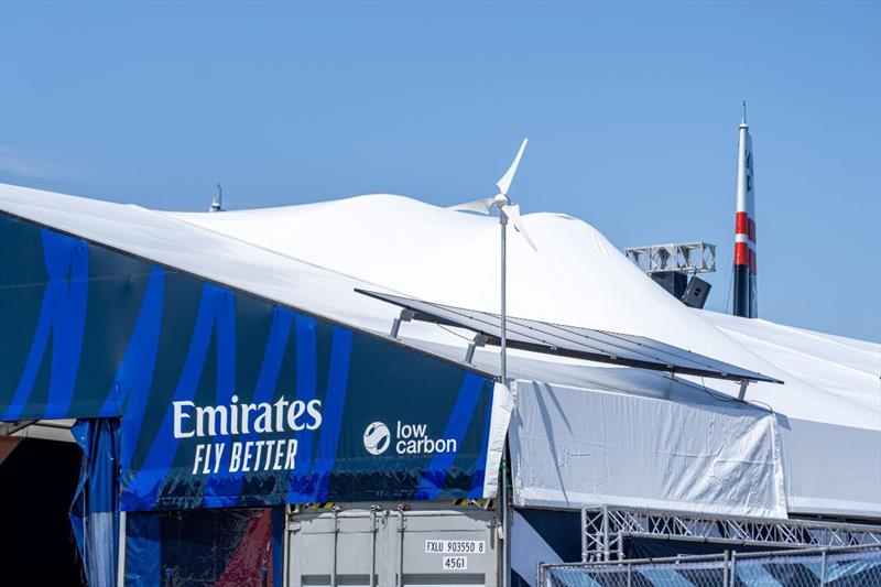 Emirates GBR's renewable energy installation, created with Low Carbon - photo © Emirates Great Britain SailGP Team