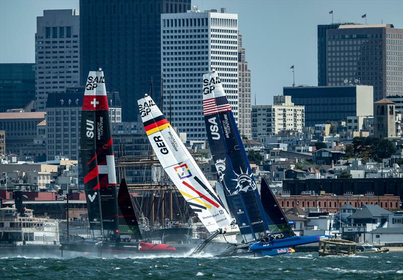 Germany fly high - Race Day 2 -  SailGP Season 4 Grand Final in San Francisco, USA - July 14, 2024 - photo © Riccardo Pinto / SailGP