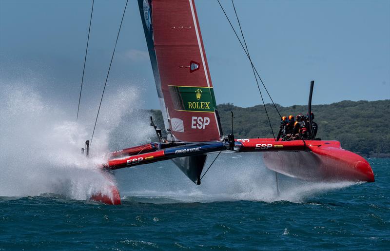 Spain SailGP Team (Diego Botin) - Day 1 - Systems testing - Auckland SailGP - January 13,  2024 - photo © Bob Martin/SailGP