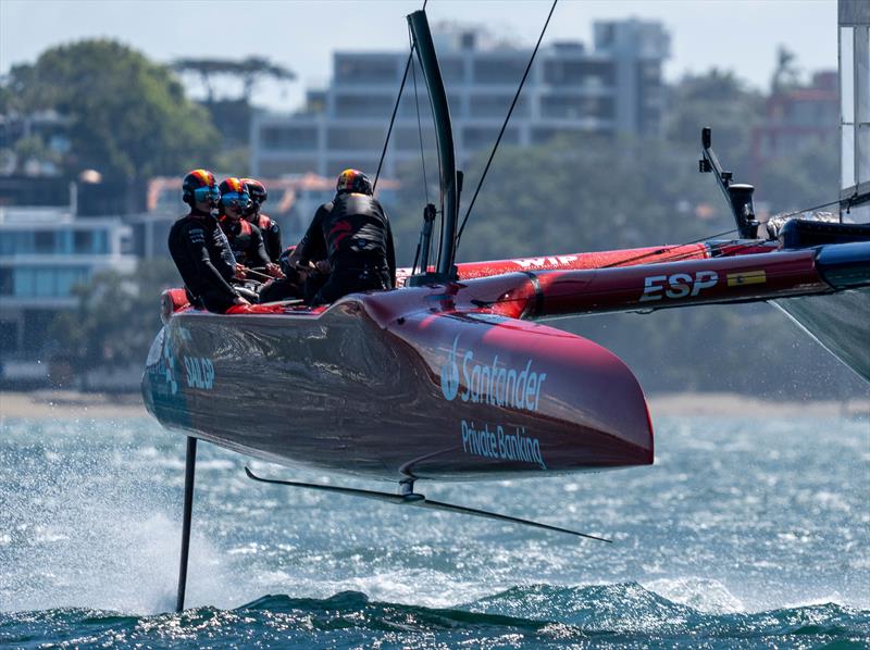 Spain SailGP Team (Diego Botin) - Day 1 - Systems testing - Auckland SailGP - January 13,  2024 photo copyright Bob Martin/SailGP taken at Royal New Zealand Yacht Squadron and featuring the F50 class