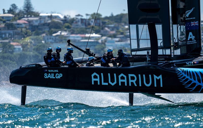 NZ SailGP Team (Peter Burling) - Day 1 - Systems testing - Auckland SailGP - January 13,  2024 - photo © Bob Martin/SailGP