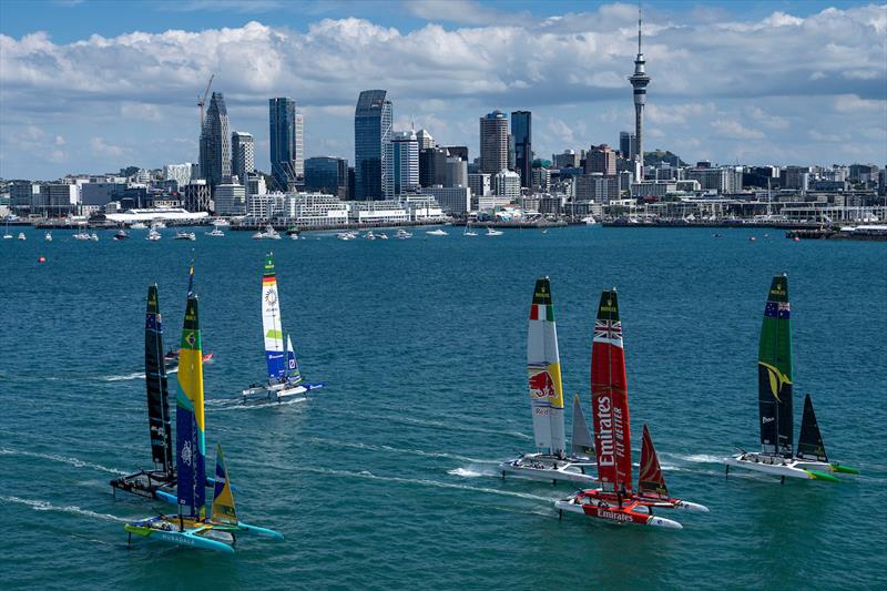 Race Day 1 of ITM New Zealand Sail Grand Prix in Auckland - photo © Bob Martin for SailGP