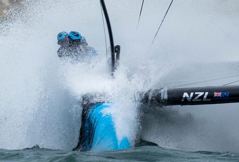 New Zealand SailGP Team helmed by Peter Burling on Race Day 2 of The Rolex SailGP Championship ITM New Zealand Sail Grand Prix in Auckland - photo © Felix Diemer for SailGP