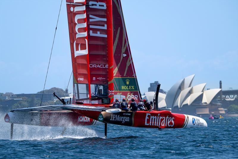 Emirates GBR team - Race Day 1 -  KPMG Australia Sail Grand Prix - Sydney, Australia - February 8, 2025 - photo © Ricardo Pinto/SailGP