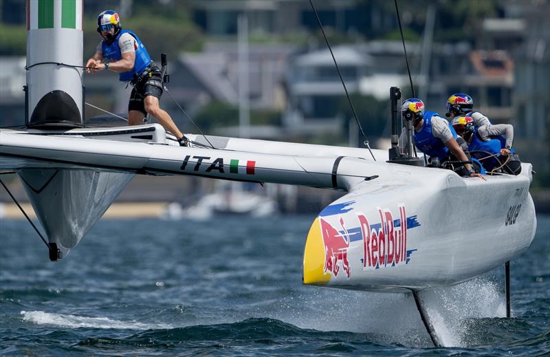 Red Bull Italy - Race Day 2 -  KPMG Australia Sail Grand Prix - Sydney, Australia - February 9, 2025 photo copyright Ricardo Pinto/SailGP taken at Royal Sydney Yacht Squadron and featuring the F50 class