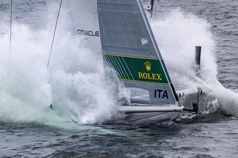 Italy - Day 1 Rolex Los Angeles SailGP - March 15, 2025 photo copyright Jed Jacobsohn/SailGP taken at Long Beach Yacht Club and featuring the F50 class