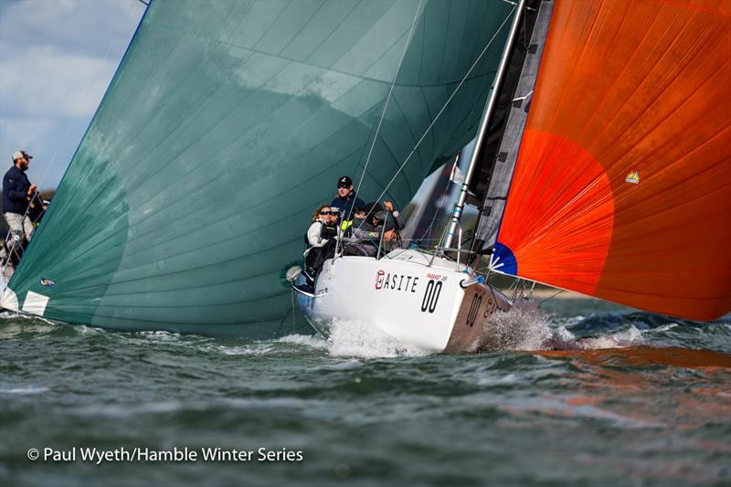 Hamble Winter Series photo copyright Paul Wyeth / www.pwpictures.com taken at Hamble River Sailing Club and featuring the FarEast 28 class