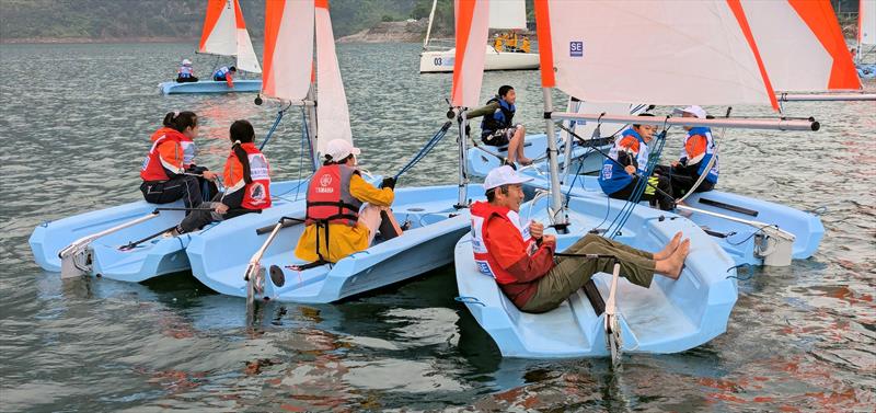 Raft-up before the start during the Shuifu Jinshajiang River Regatta photo copyright Mark Jardine taken at  and featuring the FD Future class