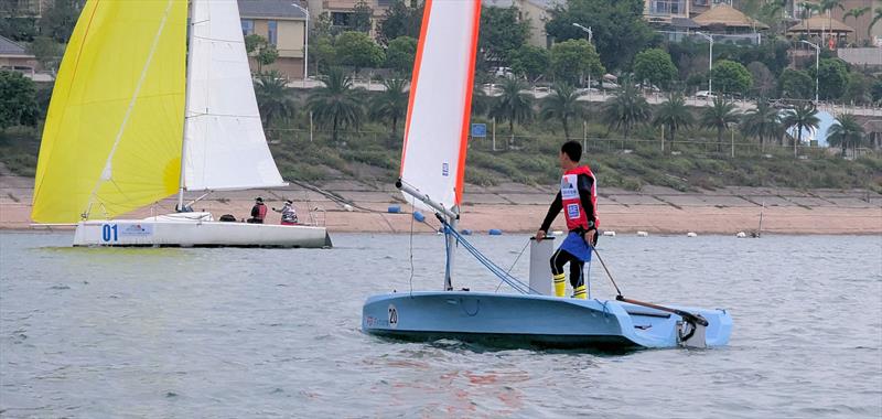 Concentration downwind during the Shuifu Jinshajiang River Regatta photo copyright Mark Jardine taken at  and featuring the FD Future class