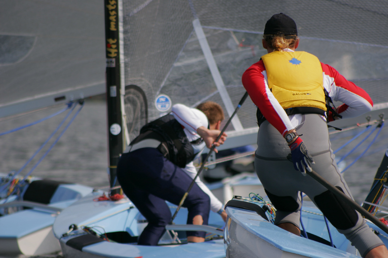 Action from the final day of the Finn Junior World Championship in Moscow photo copyright Masha Novoselova taken at  and featuring the Finn class